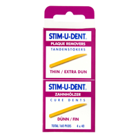 Stim-U-Dent Stim-U-Dent Tandenstokers Thin Extra Dun - 160 stuks