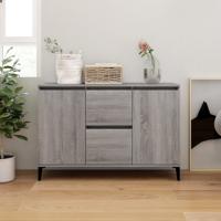 Dressoir 104x35x70 cm bewerkt hout grijs sonoma eikenkleurig