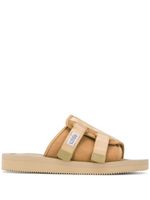 Suicoke slippers à double bride - Tons neutres Suicoke slippers à double bride - Tons neutres