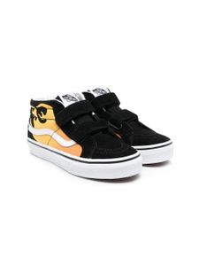 Vans Kids baskets Old Skool à imprimé flamme - Noir