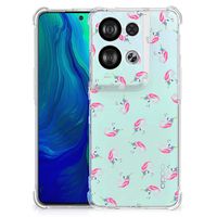 Doorzichtige Silicone Hoesje voor OPPO Reno8 Unicorns