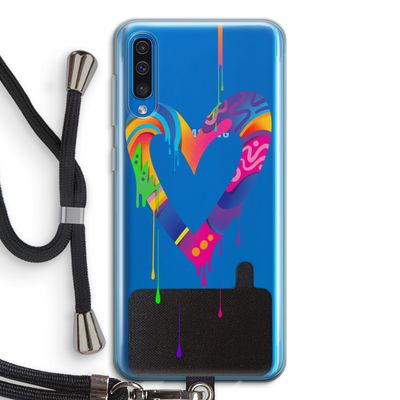Melts My Heart: Samsung Galaxy A50 Transparant Hoesje met koord
