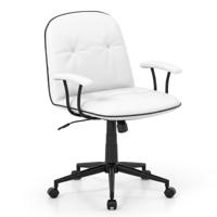 Ergonomische Bureaustoel Kunstleren Bureaustoel Met Gewatteerde Armleuningen En Een Royaal Bemeten Zitting