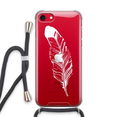 Pluim: iPhone SE 2020 Transparant Hoesje met koord