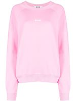 MSGM sweat à logo imprimé - Rose