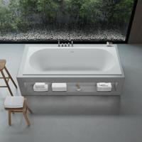 Ideavit SolidCozy inbouw bad - 180x80x54cm - solid surface - overloopgat - inclusief pop up afvoer - wit mat 290361 Ideavit SolidCozy inbouw bad - 180x80x54cm - solid surface - overloopgat - inclusief pop up afvoer - wit mat 290361