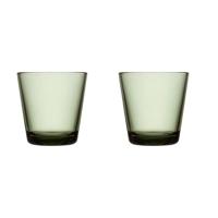 IITTALA - Kartio - Glas 0,21l Pine green set/2