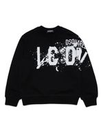 DSQUARED2 KIDS sweat en coton à logo imprimé Relax-Icon - Noir - thumbnail