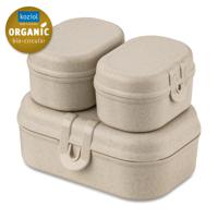 Koziol Bio-Circulair - Pascal Mini Lunchbox Set van 3 Stuks - Gerecycled Zonnebloemolie - Bruin - thumbnail