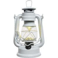 Witte camping lantaarn 25 cm LED licht   - - thumbnail