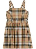 Burberry Kids robe en coton stretch à motif Vintage Check - Tons neutres