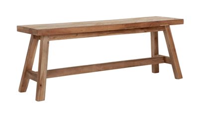 MUST Living Halbank 'Herringbone' Teakhout, 120cm MUST Living Halbank 'Herringbone' Teakhout, 120cm