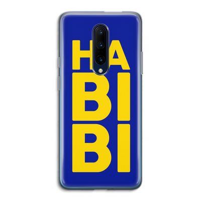 Habibi Blue: OnePlus 7 Pro Transparant Hoesje