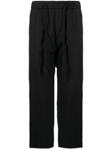 Ziggy Chen pantalon sarouel à coupe courte - Noir