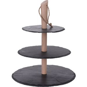 Leisteen etagere 3-laags 30 cm