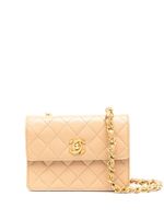 CHANEL Pre-Owned mini sac à bandoulière matelassé (années 1990) - Tons neutres