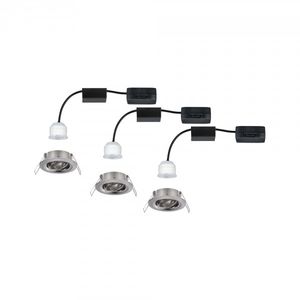 Paulmann 92973 EBL Nova mini Plus Coin LED-inbouwlamp Set van 3 stuks LED 4.20 W IJzer