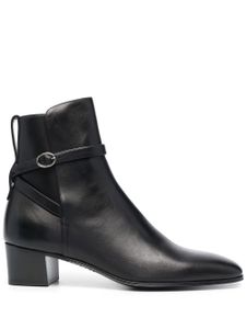 Saint Laurent bottines à bout en amande - Noir