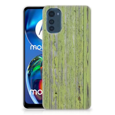 Motorola Moto E32/E32s | Bumper Hoesje | Green Wood