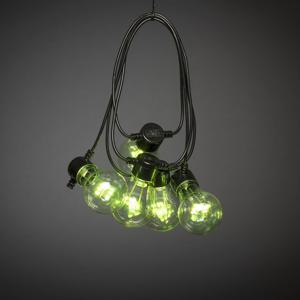 Konstsmide 2381-500 Party-lichtketting Buiten werkt op het lichtnet Aantal lampen 10 LED RGB Verlichte lengte: 4.5 m Kleurwissel