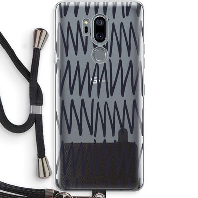 Marrakech Zigzag: LG G7 Thinq Transparant Hoesje met koord