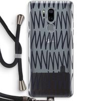Marrakech Zigzag: LG G7 Thinq Transparant Hoesje met koord