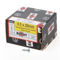 Kelfort Spaanplaatschroef platverzonken kop verzinkt pozidriv voldraad 4.5 x 20mm - thumbnail