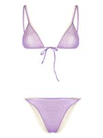 Oséree bikini triangles à design superposé - Violet