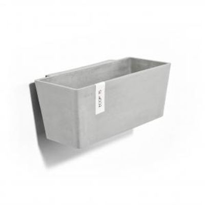 Ecopots Manhattan Wall kunststof bloempot Wit - Ø 33,4 cm
