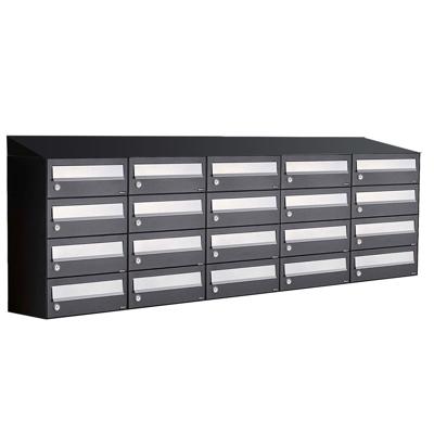 Allux Hive Set 5-Breed, 4-Hoog Met Dak Zwart - 40030070_5x4d