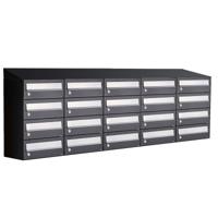 Allux Hive Set 5-Breed, 4-Hoog Met Dak Zwart - 40030070_5x4d