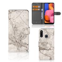 Samsung Galaxy A20s | Bookcase | Marmer Beige