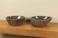 Aufsatzwaschbecken aus Flussstein Satz RM070315AB, 42x34x15 cm