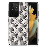 Samsung Galaxy S21 Ultra Dierenprint Telefoonhoesje Salamander Grey
