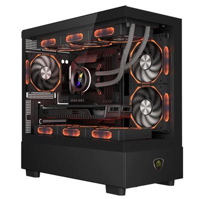 ATX Semi-toren BehuizingKEEP OUT XC-301 GLASS Zwart