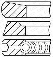 Zuigerveerset GOETZE ENGINE, u.a. für Nissan