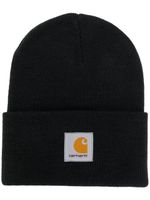 Carhartt WIP bonnet à patch logo - Noir