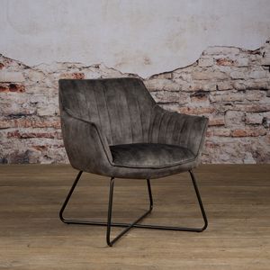 Tower Living Fauteuil 'Monte' Velvet, kleur Groen