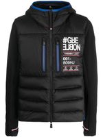 Moncler Grenoble doudoune à logo imprimé - Noir - thumbnail