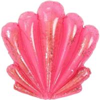 Opblaasbare decoratie schelp - roze - 73 cm - opblaas - hawai versiering