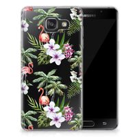 Samsung Galaxy A3 2016 TPU Hoesje Flamingo Palms