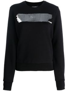 Plein Sport sweat en coton à logo métallisé - Noir