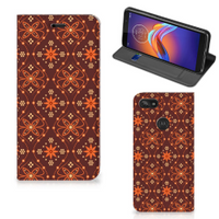 Motorola Moto E6 Play Hoesje met Magneet Batik Brown - thumbnail