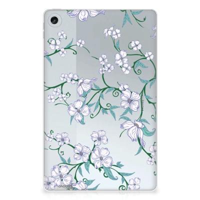 Lenovo Tab M10 Plus (3e generatie) Uniek | Siliconen hoesje | Blossom White