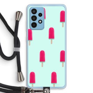 Waterijsje: Samsung Galaxy A52 Transparant Hoesje met koord