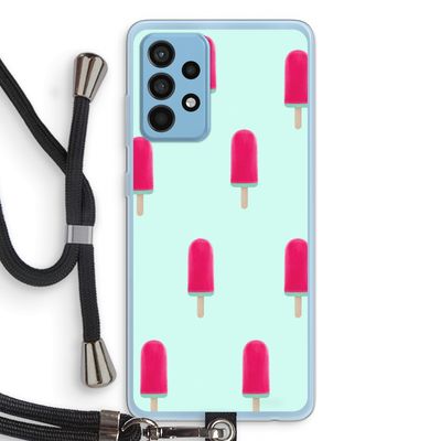 Waterijsje: Samsung Galaxy A52 Transparant Hoesje met koord