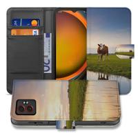 Samsung Galaxy Xcover 7 Pro | Stoer en Speels | Bookcase | Hoesje met Koeienprint in Zwart Wit