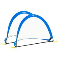 VidaXL 2 st kindervoetbaldoelen met opbergtas 119x82x84,5 cm