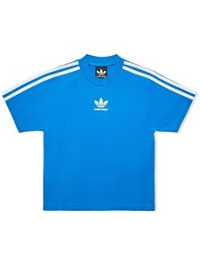 Balenciaga Kids x adidas t-shirt à manches courtes - Bleu