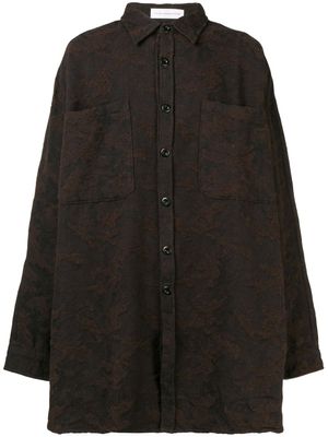 Faith Connexion chemise oversize texturée - Marron